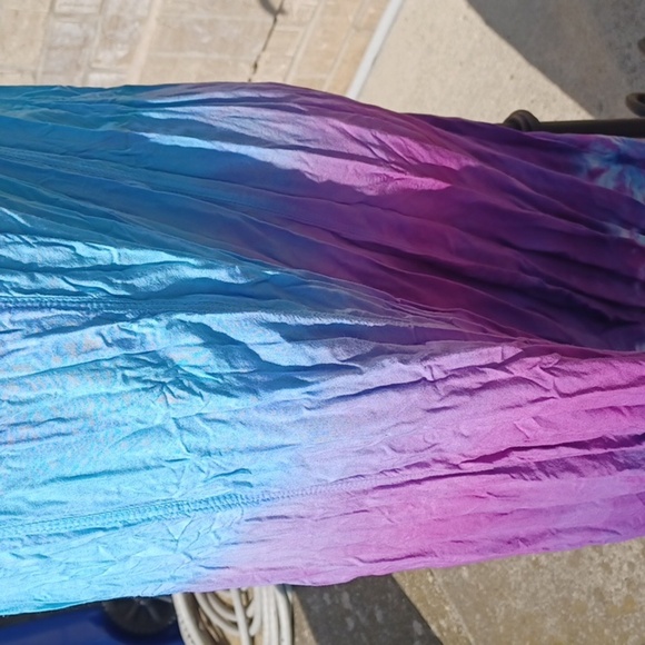 Jayli Rayon Tank Long Dress S- Tie Dyed , Ombre Hippie/Boho, Ptp=18", L=48" - Picture 3 of 8